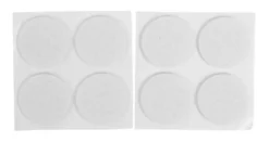 Filtpuder selvklæbende Ø28 mm hvid - 8 stk.