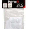 Filtpuder selvklæbende Ø17 mm hvid - 20 stk.
