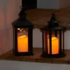 Firkantet lanterne med LED-bloklys