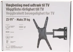 Fladskærmsbeslag med udtræk og kip 23-55"