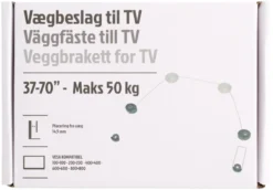 Fladskærmsbeslag ultra slim 37-70"