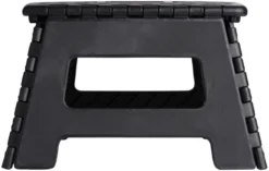 Foldbar skammel sort 32 x 25 x 22 cm