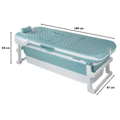 Foldbart badekar 149 x 61 x 50 cm