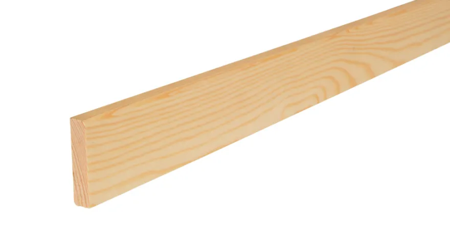 Forkantliste fyr rund kant 9 x 21 x 1200 mm