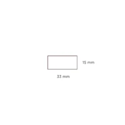 Forrammeliste fyr - 15 x 33 x 3000 mm