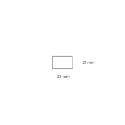 Forrammeliste fyr - 21 x 33 x 3000 mm