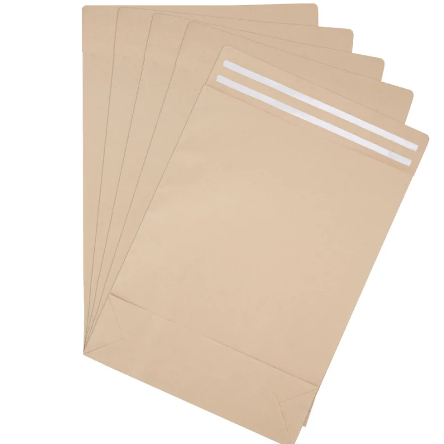 Forsendelsespose papir 42 x 26 x 8 cm 5-pk.