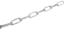 Galvaniseret kæde langleddet Ø3 mm x 2 meter