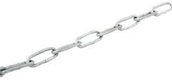Galvaniseret kæde langleddet Ø6 mm x 2 meter