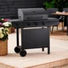 Gasgrill 3 brændere og sidebrænder sort - Grillexpert®