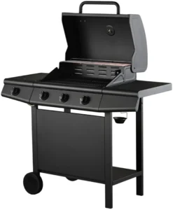 Gasgrill 3 brændere og sidebrænder sort - Grillexpert®
