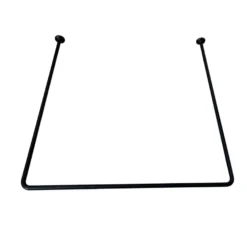 GEYSER® forhængsstang U-form 90 x 90 x 90 cm sort