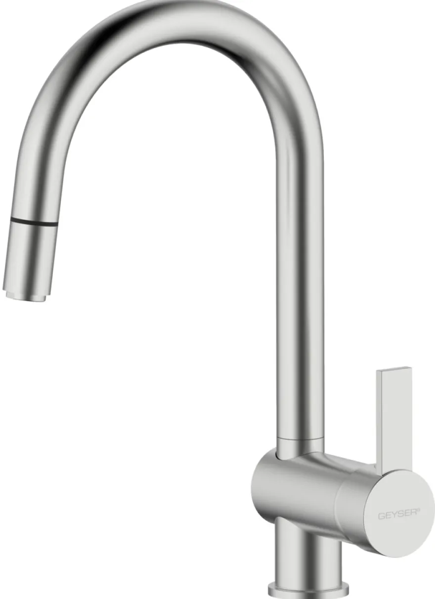 GEYSER® Max Flex køkkenarmatur børstet stål