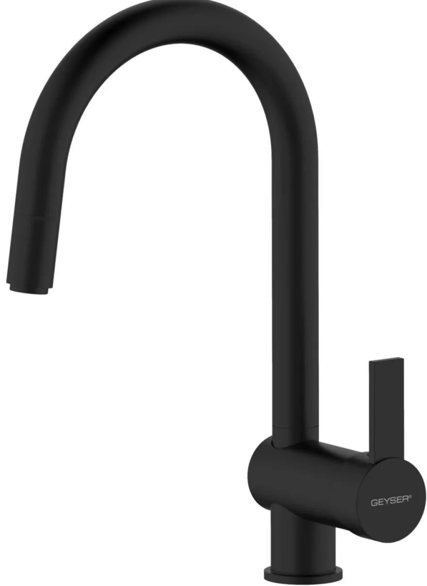 GEYSER® Max Flex køkkenvaskarmatur sort
