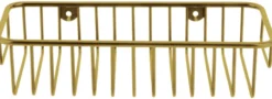 GEYSER® trådhylde mat guld 25 x 12 x 5,5 cm