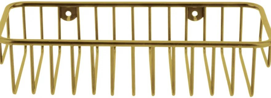 GEYSER® trådhylde mat guld 25 x 12 x 5,5 cm