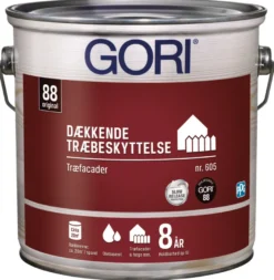 GORI 605 dækkende træbeskyttelse kridt 2,5 liter