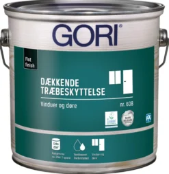 GORI 608 dækkende træbeskyttelse ren hvid 2,5 liter