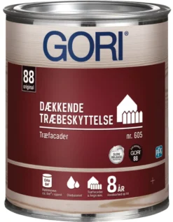 GORI 605 dækkende træbeskyttelse kulsort 0,75 liter