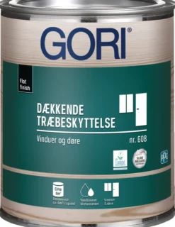 GORI 608 dækkende træbeskyttelse hvid 0,75 liter