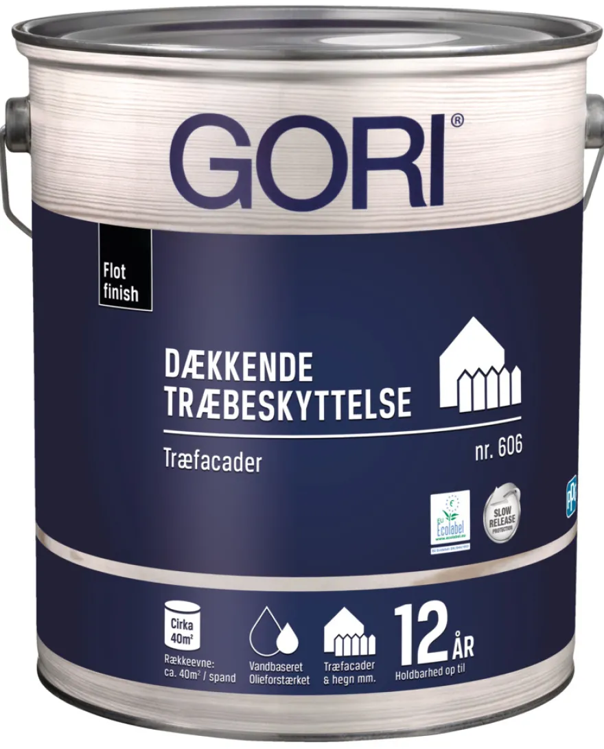GORI 606 renhvid dækkende træbeskyttelse 5 liter