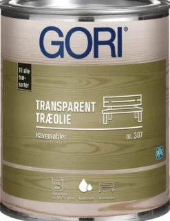 GORI 307 transparent teak træolie til havemøbler 0,75 liter