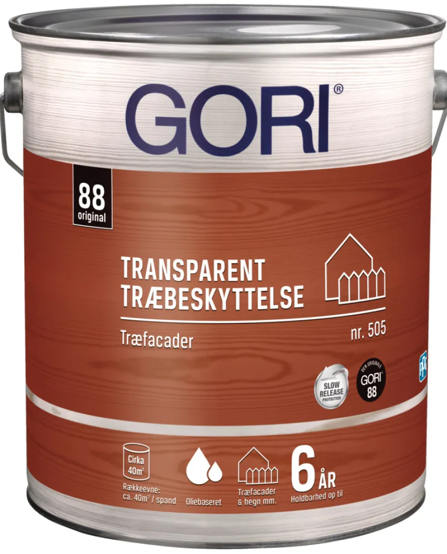 GORI 505 transparent træbeskyttelse farveløs 5 liter