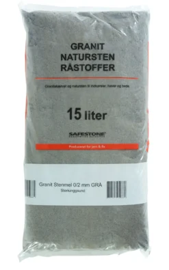 Granitstenmel grå 15 liter - Safestone