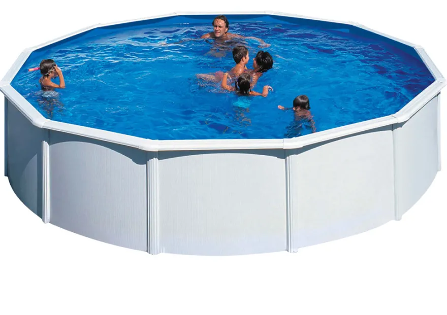 Gre poolpakke Ø550 cm 24944 liter hvid - Swim & Fun