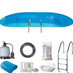 Gre poolpakke inground oval 24420 liter - Swim & Fun