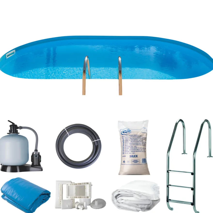Gre poolpakke inground oval 27470 liter - Swim & Fun