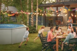 Gre poolpakke oval 25323 liter hvid - Swim & Fun