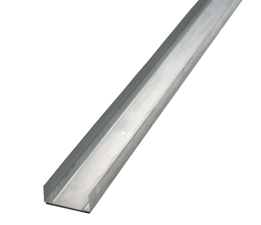 Gulv- og loftskinne med foam, U-profil 95 mm