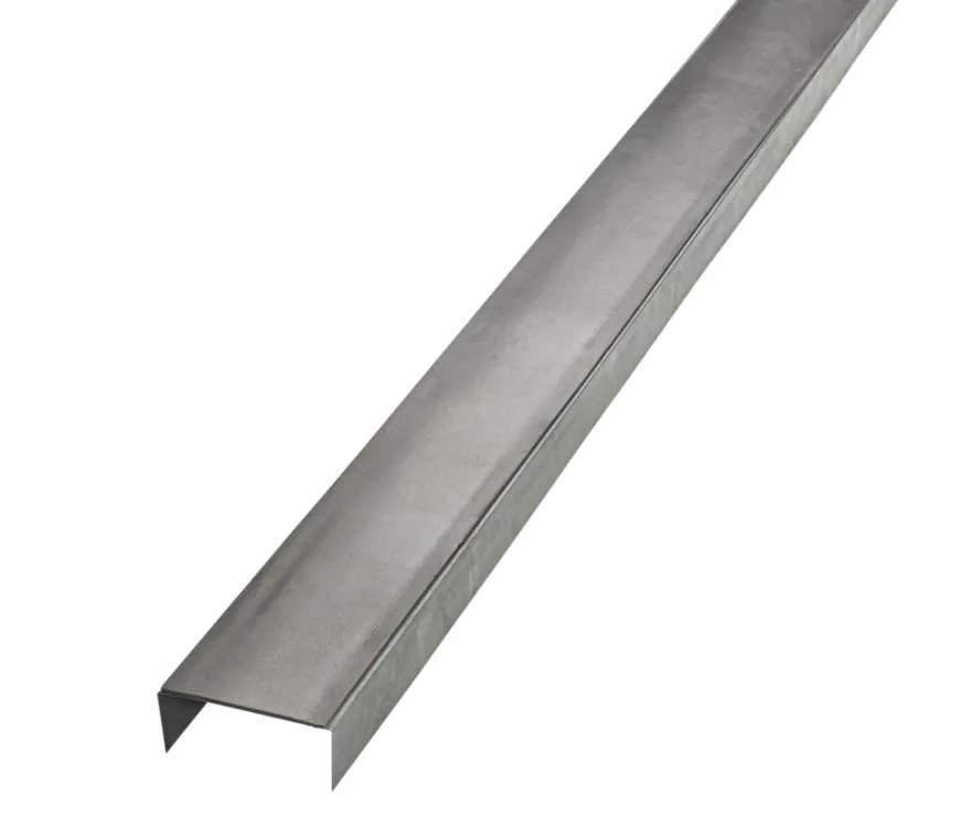 Gulv- og loftskinne med foam, U-profil 95 mm