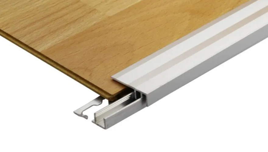 Gulvprofil til trin alu folieret 10 x 30 x 900 mm