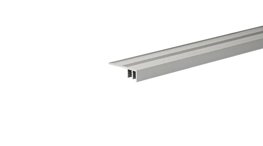 Gulvprofil til trin alu folieret 2 x 30 x 1800 mm