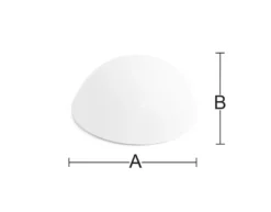 Habo dørstopper hvid plast 9,5 x Ø40 mm 2 stk.