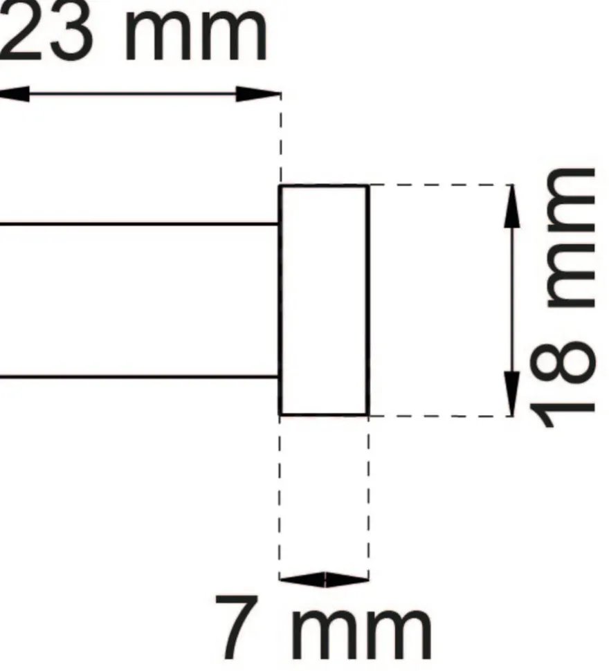 Habo krog sort stål Ø18 mm