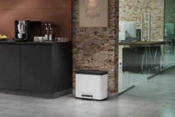 Hailo pedalspand Öko Trio Plus hvid