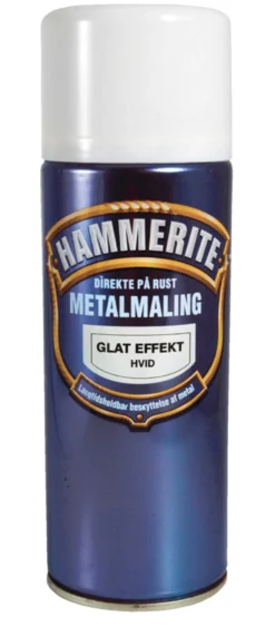 Hammerite metalmaling hvid glat 400 ml