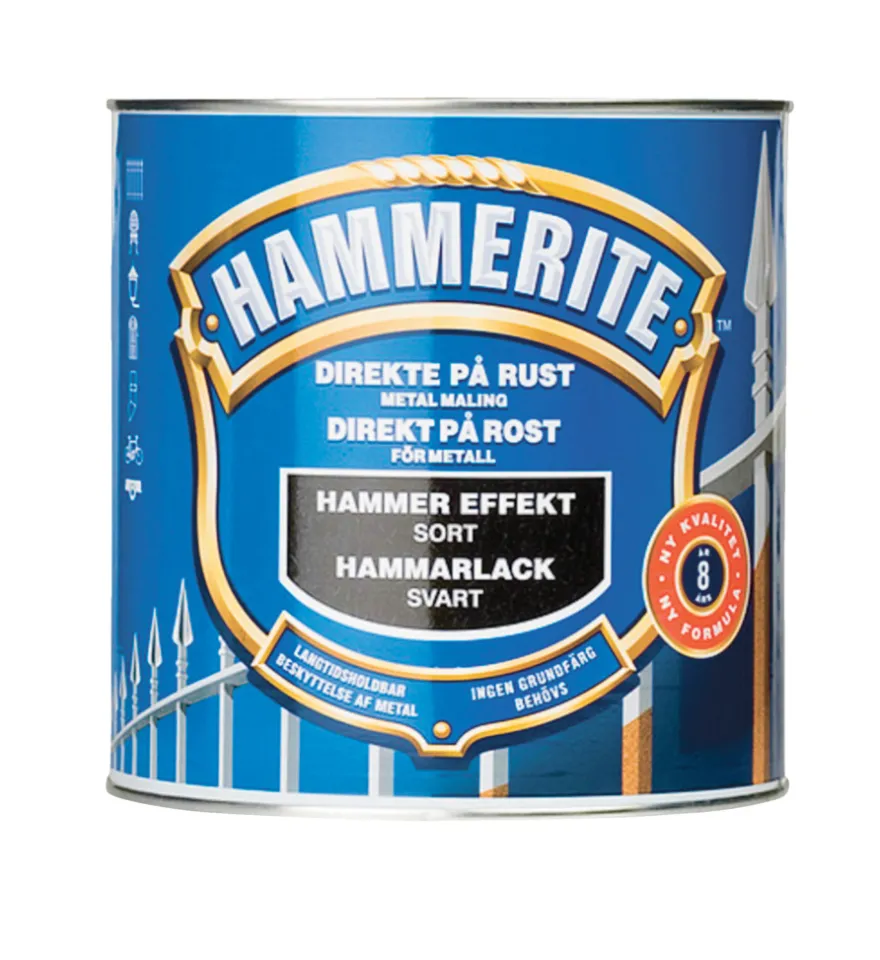 Hammerite metalmaling sort hammereffekt 750 ml