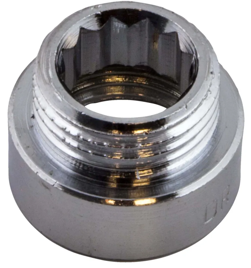 Haneforlænger 1/2" x 10 mm krom