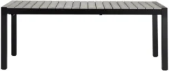 Havebord 205/275 x 100 cm alu/nonwood - Outfit