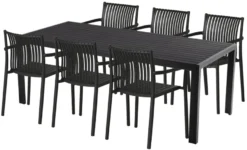 Havebord Havanna 205 x 90 cm i aluminium og nonwood - Sunlife®