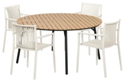 Havebord Nebraska stål/nonwood Ø150 cm - Sunlife®