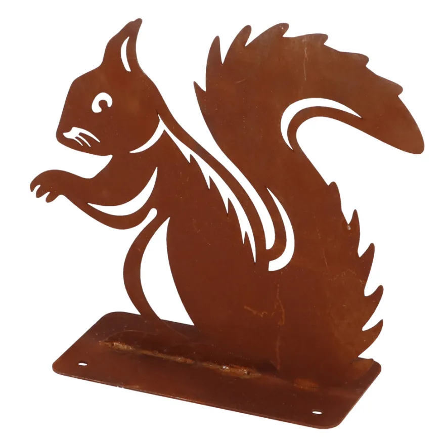 Havefigur egern rust H20,1 cm