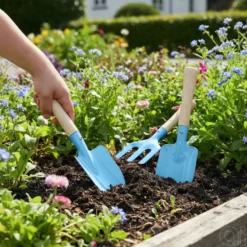 Haveredskaber til børn 3-pk. blå - Garden®