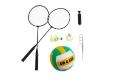 Havespil 2-i-1 volleyball/badminton