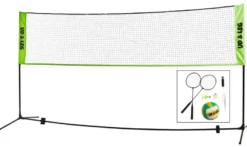 Havespil 2-i-1 volleyball/badminton