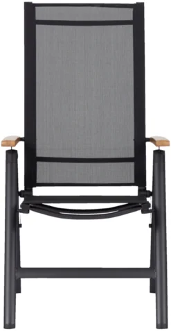 Havestol 7 positioner sort/teak - Outfit